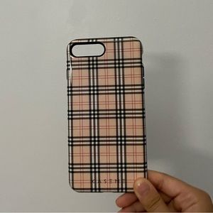 plaid sturdy double layered iphone 7 plus case